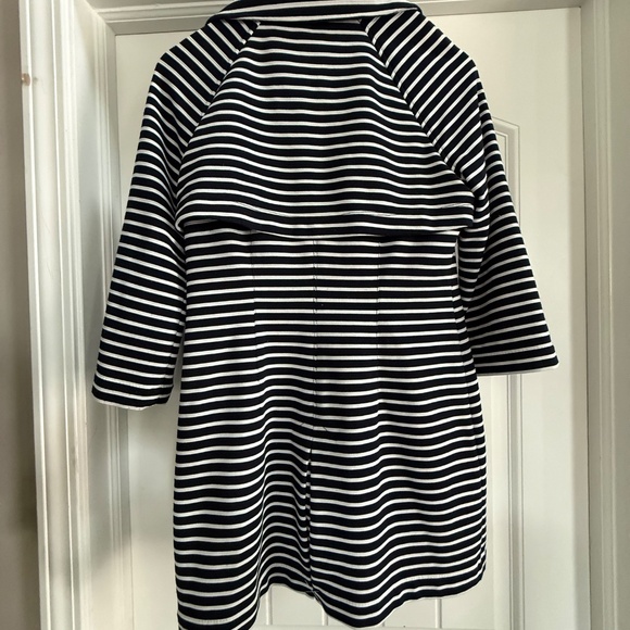 CAbi Style 5151 Maritime Trench Jacket Navy and White Striped Size S - Picture 5 of 15